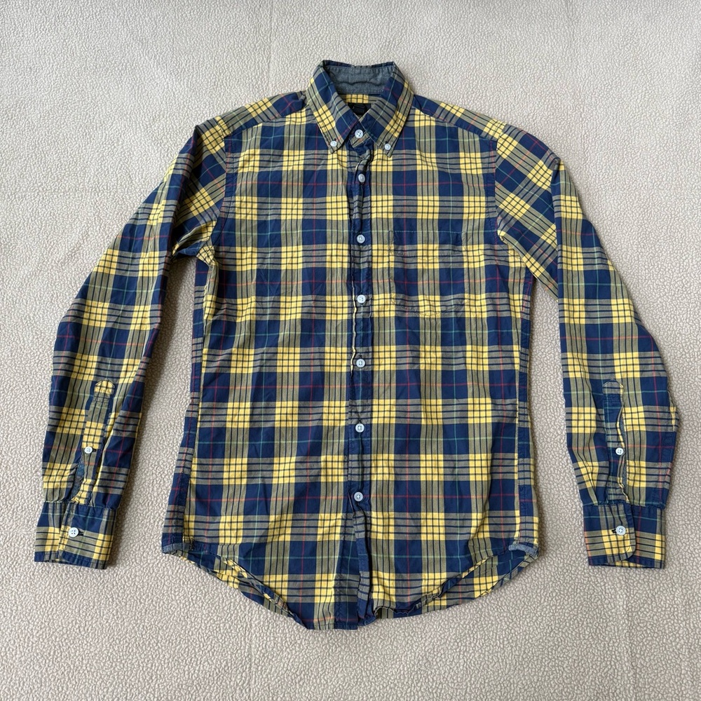 J.Crew Tartan Men’s XS Plaid Button Down Shirt